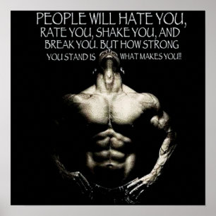 Motivering för workout poster