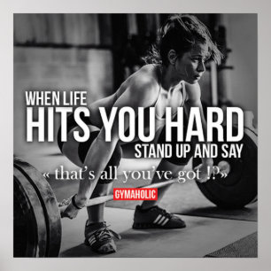 Motivering för workout poster
