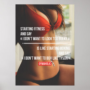 Motivering för workout poster