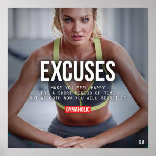 Motivering för workout poster