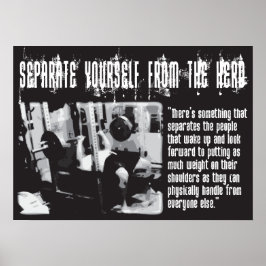 Motivering för workout poster