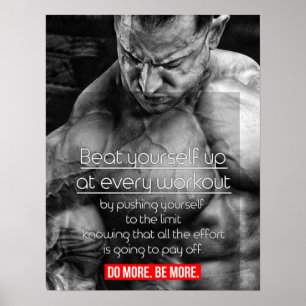 Motivering för workout poster