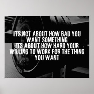 Motivering för workout poster