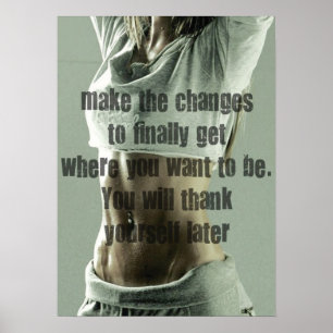 Motivering för workout poster