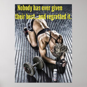 Motivering för workout poster