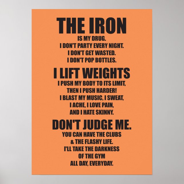 Motivering för workout poster (Framsidan)