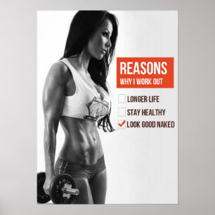 Motivering för workout poster