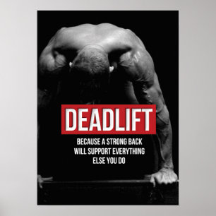 Motivering för workout poster