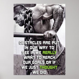 Motivering för workout poster