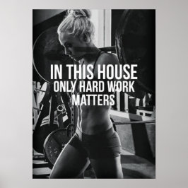 Motivering för workout poster