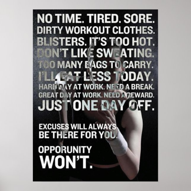 Motivering för workout poster (Framsidan)
