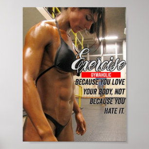 Motivering för workout poster
