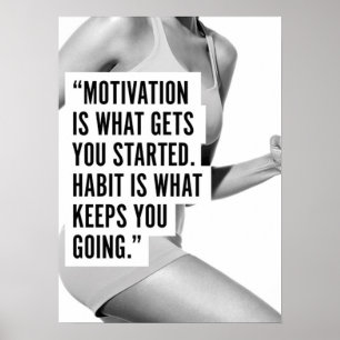 Motivering för workout poster