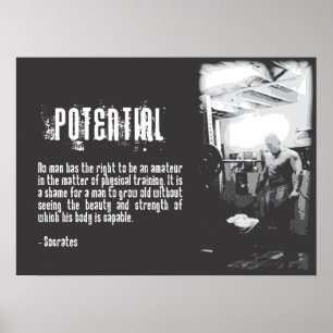 Motivering för workout poster