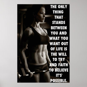Motivering för workout poster