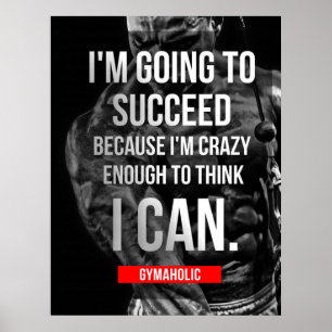 Motivering för workout poster