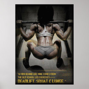 Motivering för workout poster
