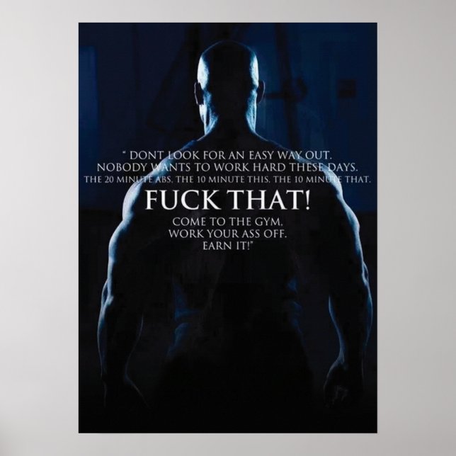 Motivering för workout poster (Framsidan)