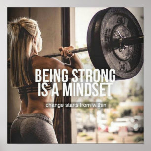 Motivering för workout poster