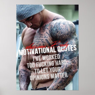 Motivering för workout poster