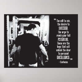 Motivering för workout poster