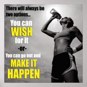 Motivering för workout poster