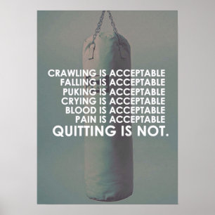 Motivering för workout poster