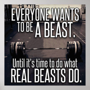 Motivering för workout poster