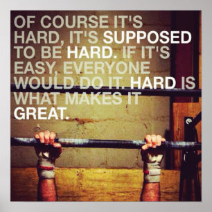 Motivering för workout poster