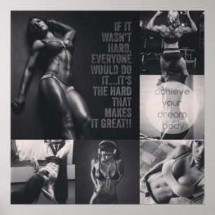 Motivering för workout poster