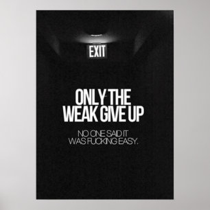 Motivering för workout poster