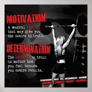 Motivering för workout poster