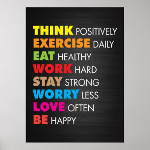 Motivering för workout poster