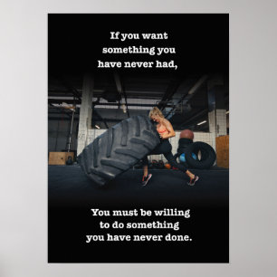 Motivering för workout poster