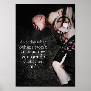 Motivering för workout poster