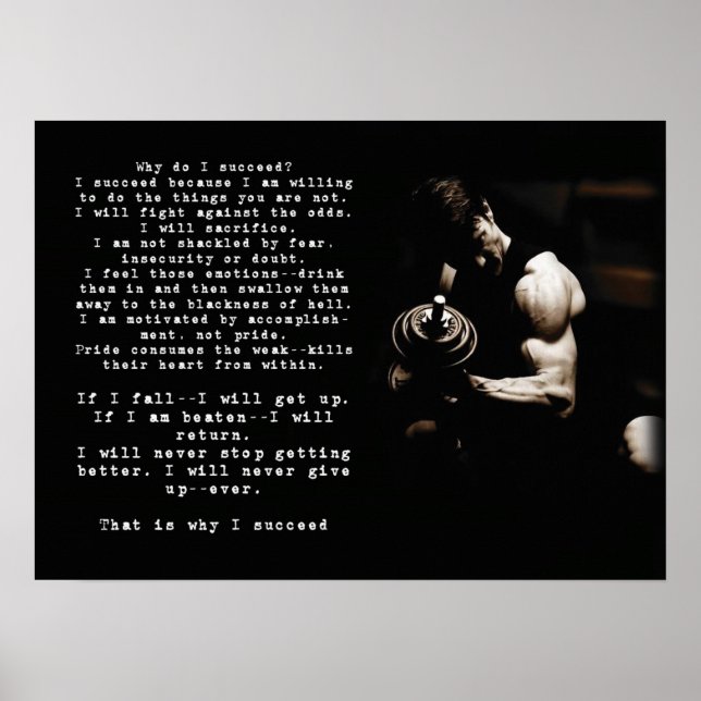 Motivering för workout poster (Framsidan)