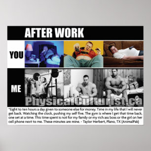 Motivering för workout poster