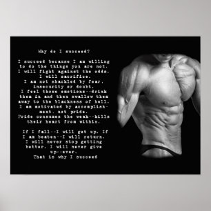 Motivering för workout poster