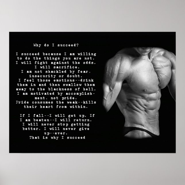 Motivering för workout poster (Framsidan)