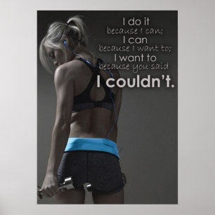 Motivering för workout poster