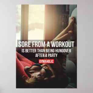 Motivering för workout poster