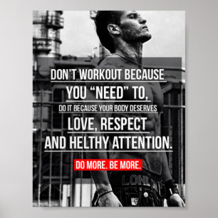 Motivering för workout poster