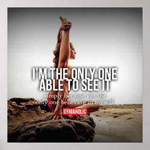 Motivering för workout poster