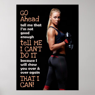 Motivering för workout poster