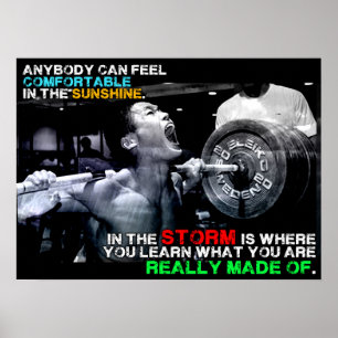 Motivering för workout poster