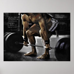 Motivering för workout poster