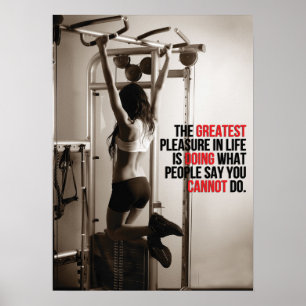 Motivering för workout poster