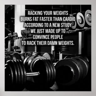 Motivering för workout poster