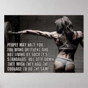Motivering för workout poster