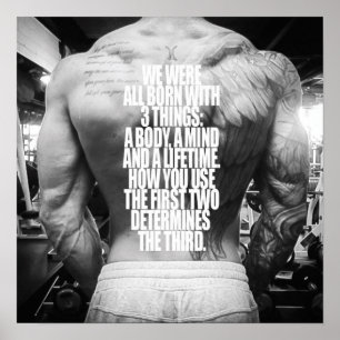 Motivering för workout poster